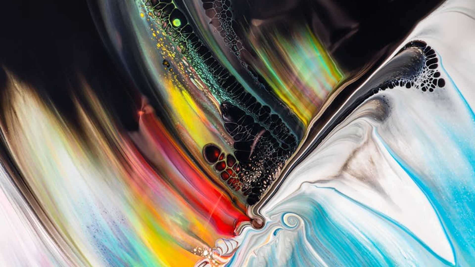 Abstract background showing fluid lines and calm colors.